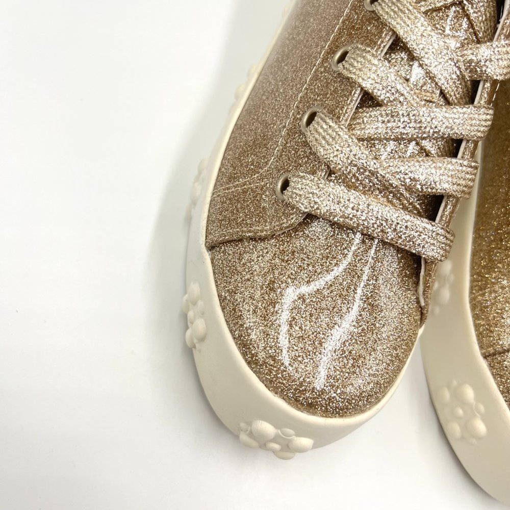 Katy Perry Womens Size‎ 7.5 The Florral Champagne Sparkly Sneakers Shoes 7.5M - Picture 4 of 13